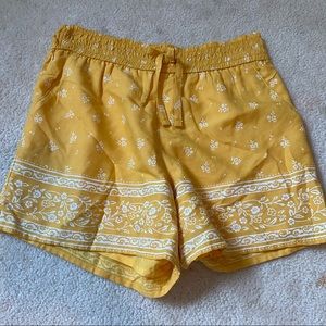 Girls Yellow Shorts